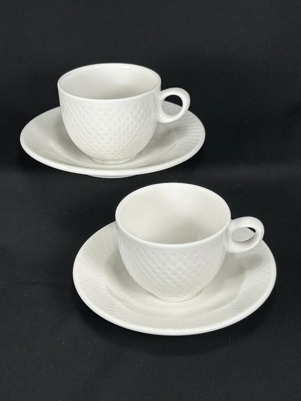 2 sets of tea cups and saucers. Royal Doulton Arena